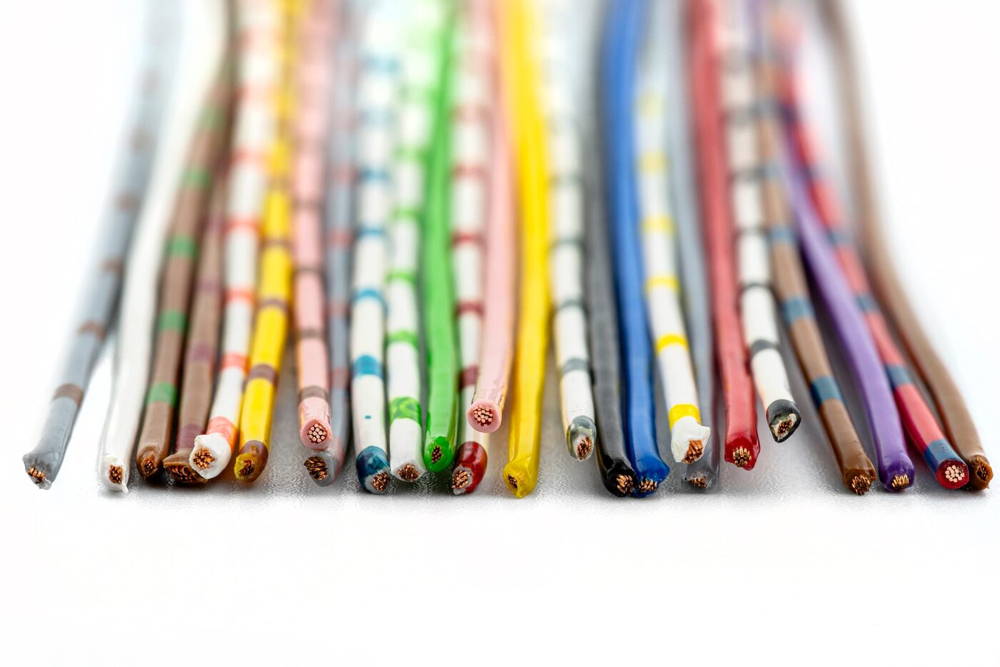Fiber optic cables providing high-speed internet connectivity